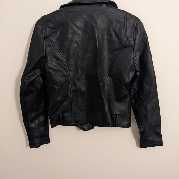 Vegan Leather Moto Jacket - Picture 3 of 3